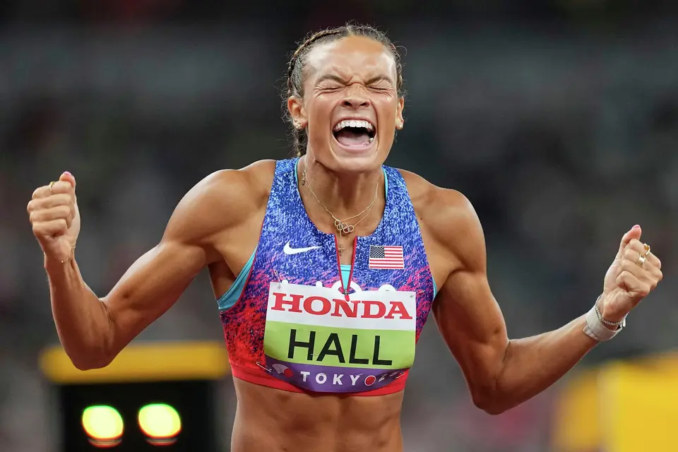 米栏冠军迪, 铁饼项目上, 黄种人都是